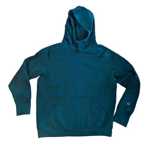 🛍️Champion Green Super Soft Hoodie Size Large - Picture 1 of 2